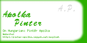 apolka pinter business card